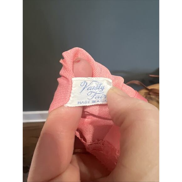 Vintage Vanity Fair Slip Nightie Chemise Excellent Cond. Pink Sz 34 Lace Trim - Picture 5 of 6